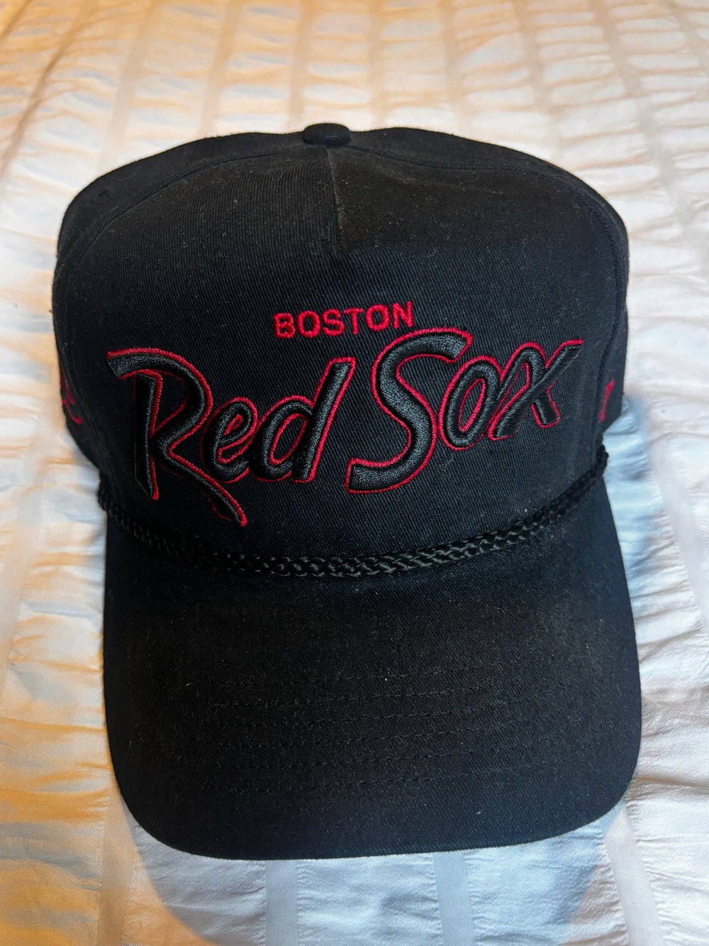‘47 adjustible Boston Red Sox Black Embroidered Baseball Cap Hat